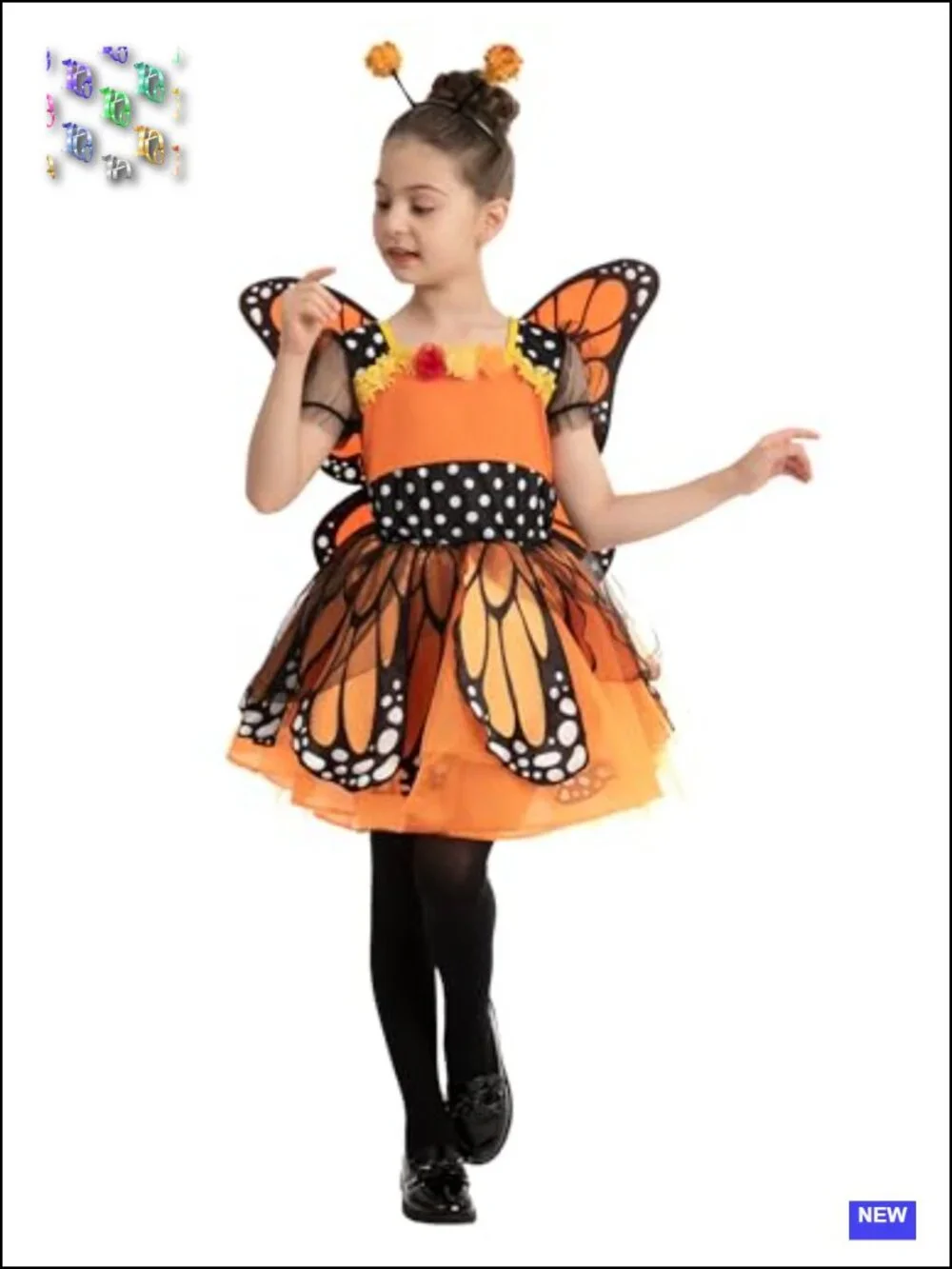 Spooktacular Creations Girl's Butterfly Costume with Wings and Headband for